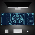 Industrial Style Tech Oversized Seam Keyboard Mouse Desk Pad