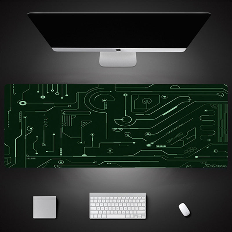 Industrial Style Tech Oversized Seam Keyboard Mouse Desk Pad