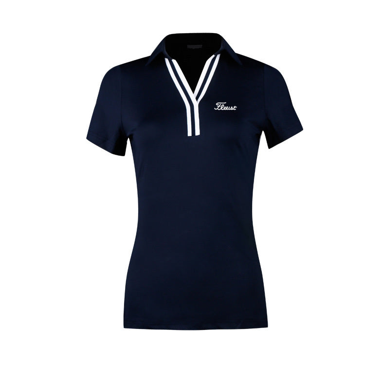 Golf Apparel Women's Tops Slim-fit Breathable Quick-drying Tops For Ladies